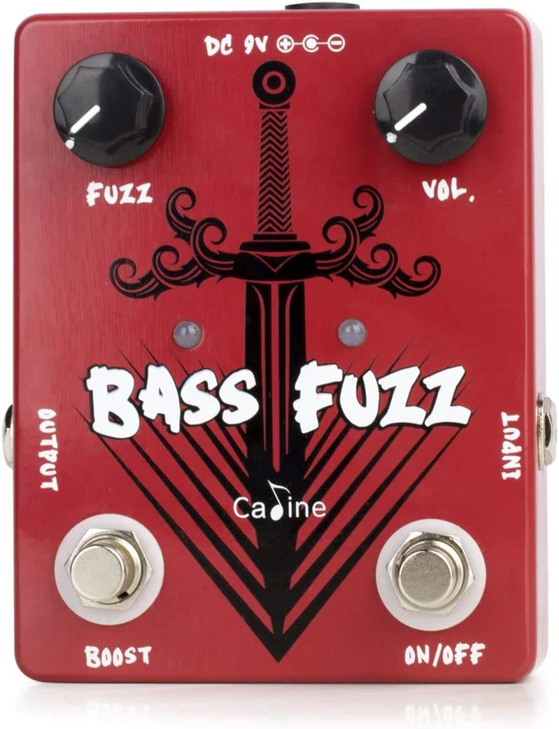 Caline CP-82 Bass Fuzz Guitar Effects Pedal CP82, Red