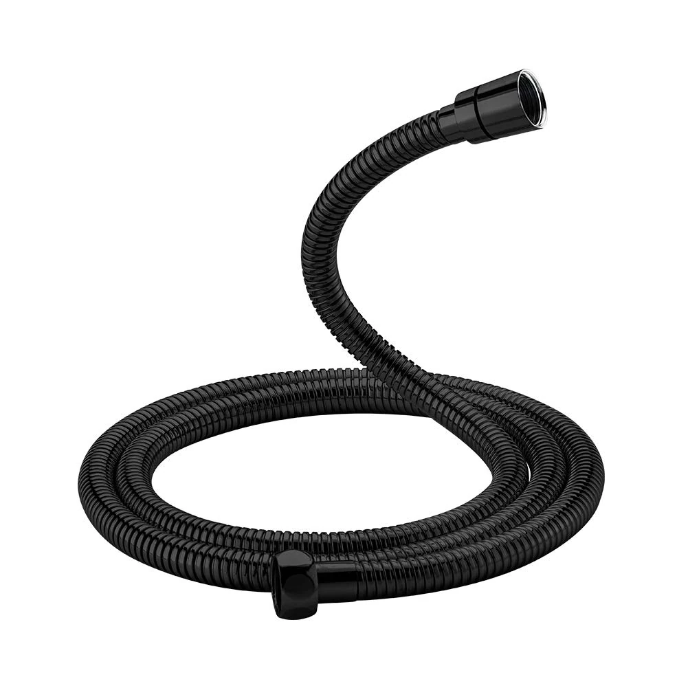 GRIFEMA G851B-18 Universal Shower Hose, Flexible Pipe Cable, 1.8M, Stainless, Black [Amazon Exclusive]