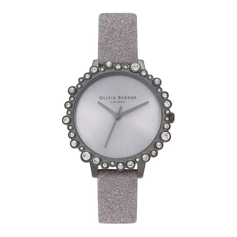 Olivia Burton Analogue Quartz Watch for Women Under The SEA Collection with Lilac Leather Strap - OB16US51