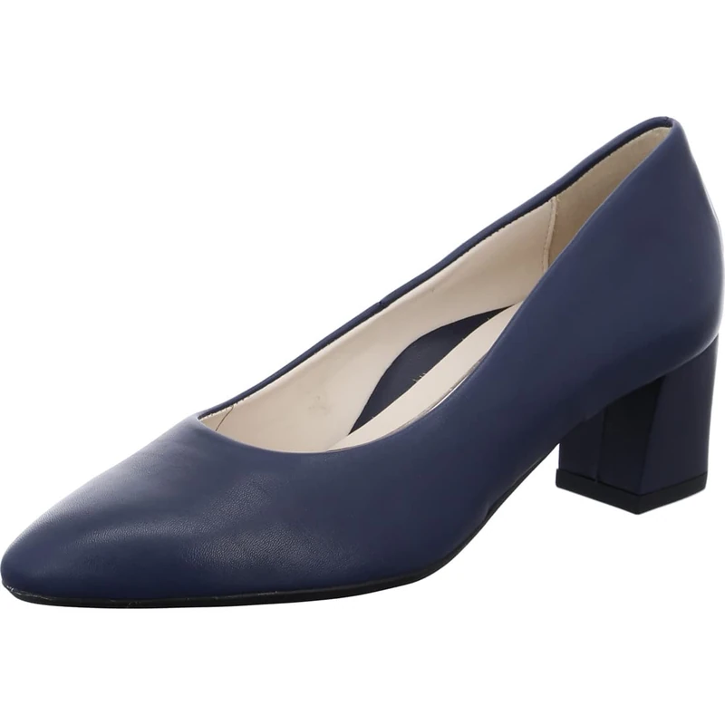 ara Women's London Court Shoes, Blue, 41 EU Schmal