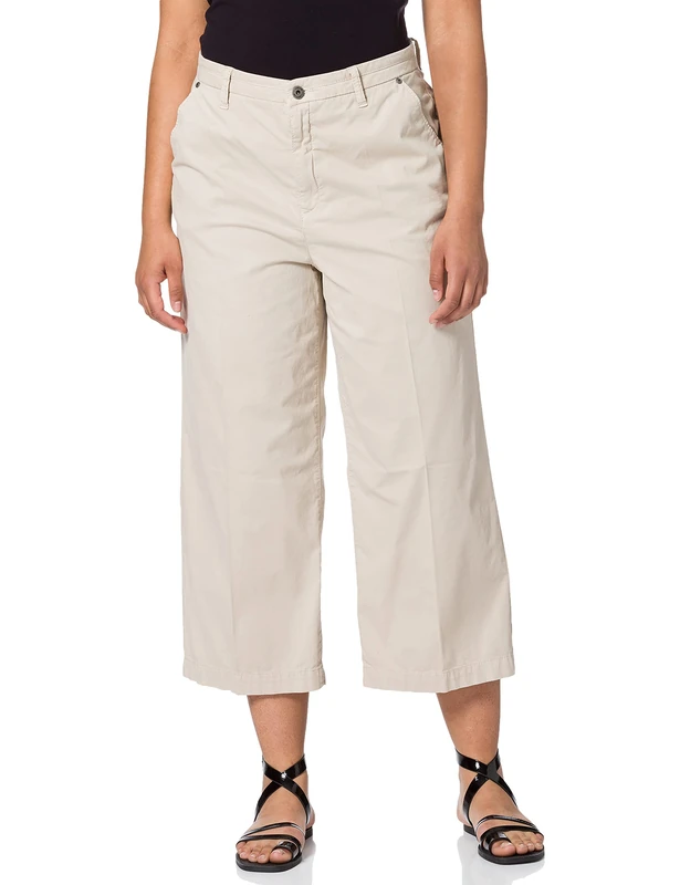 camel active Womenswear 3771155414 Women's Trousers, Sand, 6