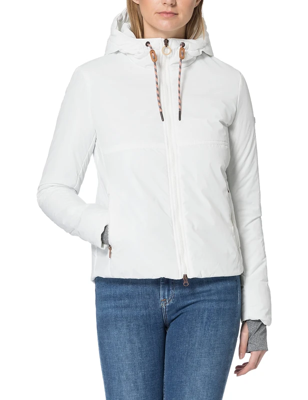 Camel Active Womenswear Women's 3.3091050000000002E+42 Jacket, Off White, 44