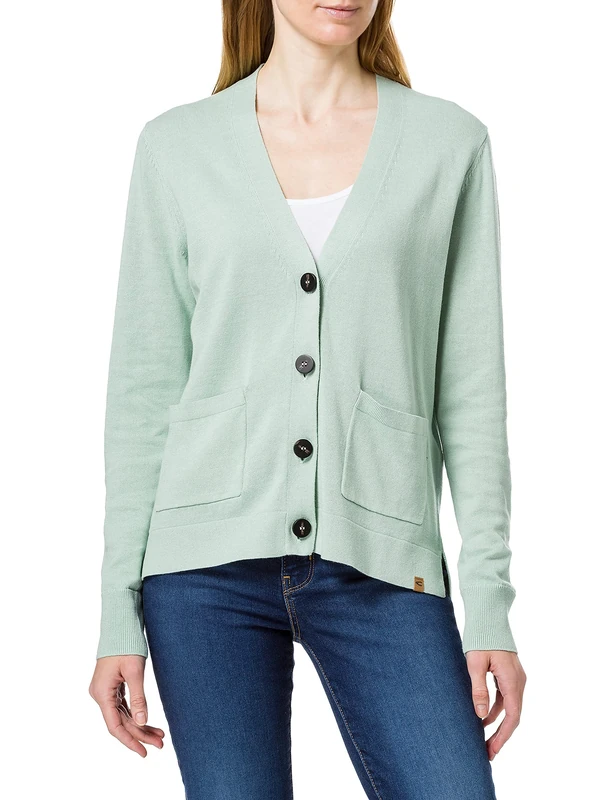 camel active Women's Wear 3095445K69 Cardigan Sweater, Mint, M