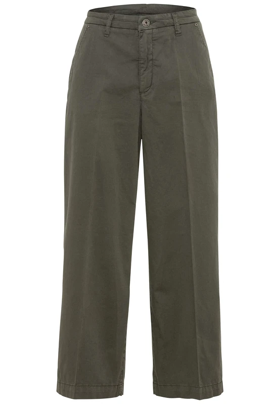 camel active Womenswear 3771155414 Women's Trousers, Dark Olive, 27W x 32L