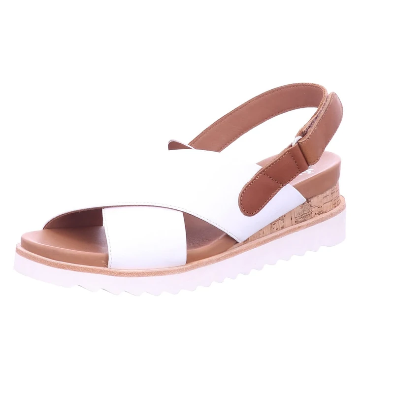 ARA Women's Valencia Sandal, White Cognac, 3 UK