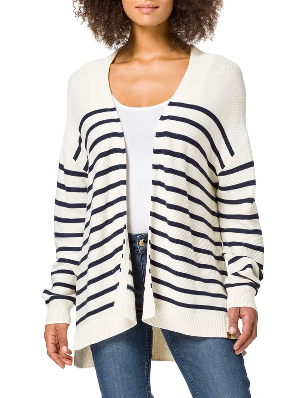 camel active Women's Wear 3095465K70 Cardigan Sweater, Off White, M