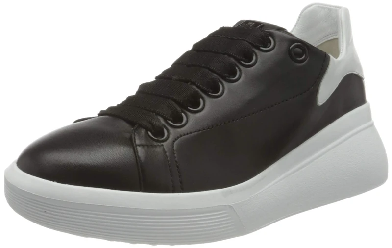 HÖGL Women's Wave Sneaker, Black White, 7.5 UK