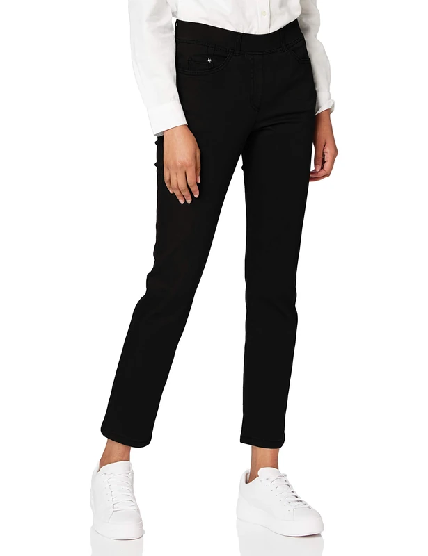 Raphaela by Brax Women's Lavina Trouser, Black, 36W/ 32L - Image 1