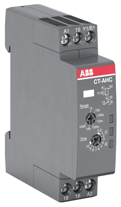 ABB CT-AHC.12 Time Relay, OFF-delay 1c/o, 24-48V DC/24-240V AC (ABB1SVR508110R0000)