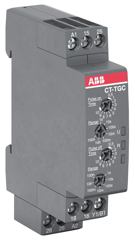 ABB CT-TGC.22 Time Relay, Pulse Generator 2c/o, 24-48V DC/24-240V AC (ABB1SVR508160R0100)
