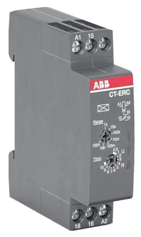 ABB CT-ERC.12 Time Relay, ON-delay 1c/o, 24-48V DC/24-240V AC (ABB1SVR508100R0000) - Image 1