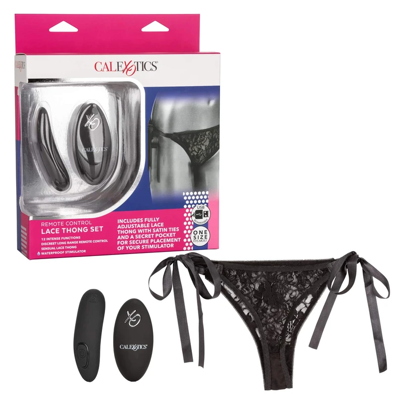 CalExotics Remote Control Lace Thong Set, 60 g
