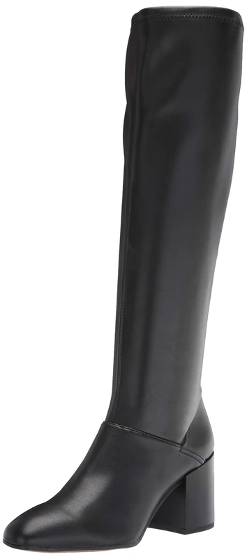 Franco Sarto Women's H4129s3002 Knee High Boot, Black Stretch, 5 UK