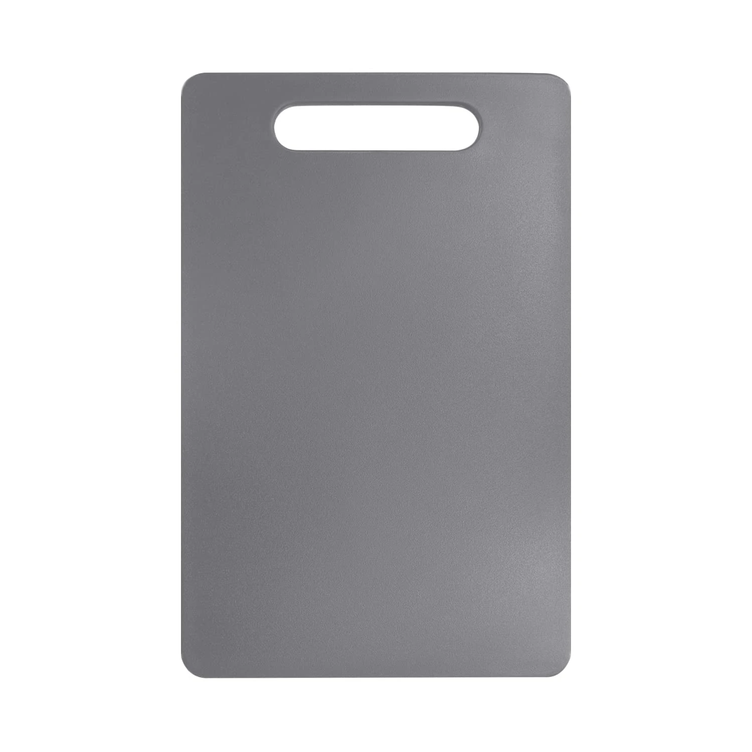 Fotouzy Plastic Utility Cutting Board with Handles, Food Safe PP Material, BPA Free, Dishwasher Safe, Thick Chopping Board, Large Size, Easy Grip Handle, for Kitchen (Gray)