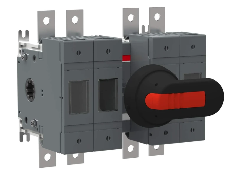 ABB OS100GB22N1P Switch Fuse, Front Operated, 4 Pole, British Standard, A2-A4, Handle and Shaft included (ABBOS100GB22N1P)