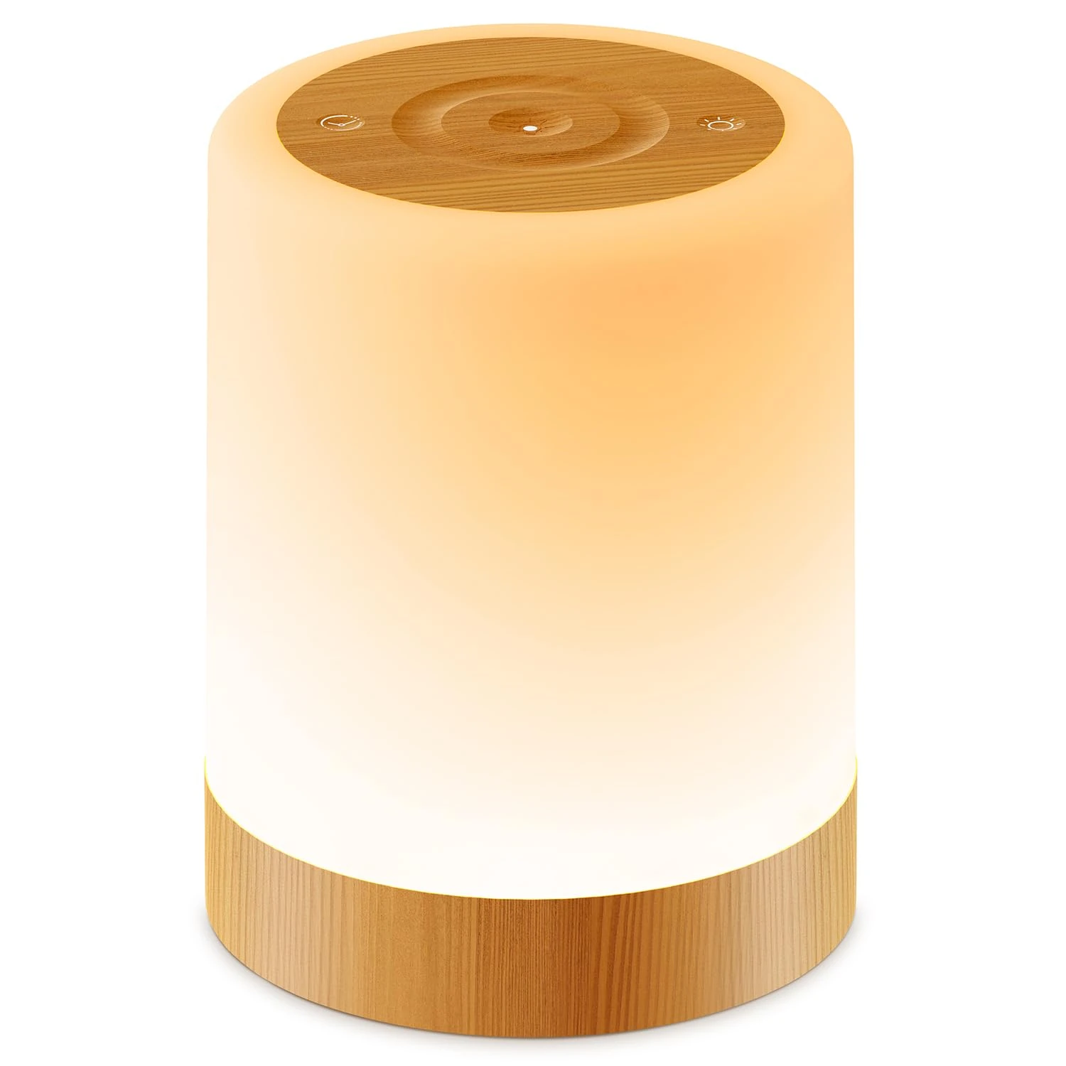 Auxmir Night Light, 3000mAh Rechargeable Baby Table Lamp, Smart Dimmable Touch Control LED Bedside Lamp with RGB Color Changing & 5 Modes, Portable Night Light for Kids, Bedroom, Living Room, Camping