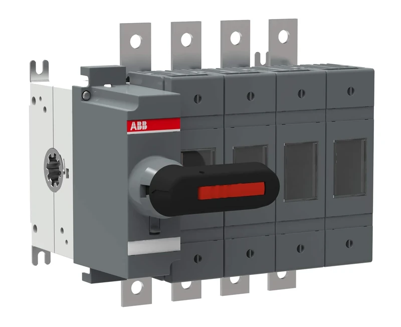 ABB OS160GB04N1P Switch Fuse, Front Operated, 4 Pole, British Standard, A2-A4, Handle and Shaft included (ABBOS160GB04N1P)