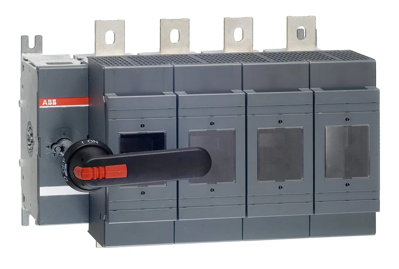 ABB OS630B04N2P Switch Fuse, Front Operated, 4 Pole, British Standard, C1-C2, Handle and Shaft included (ABBOS630B04N2P)
