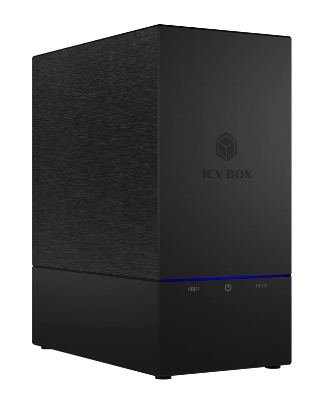 ICY BOX USB RAID 2.5" & 3.5" 2 Hard Drive Enclosure USB 3.1 Gen2 (10Gbps) USB-C RAID 1 0 JBOD Fan External Black