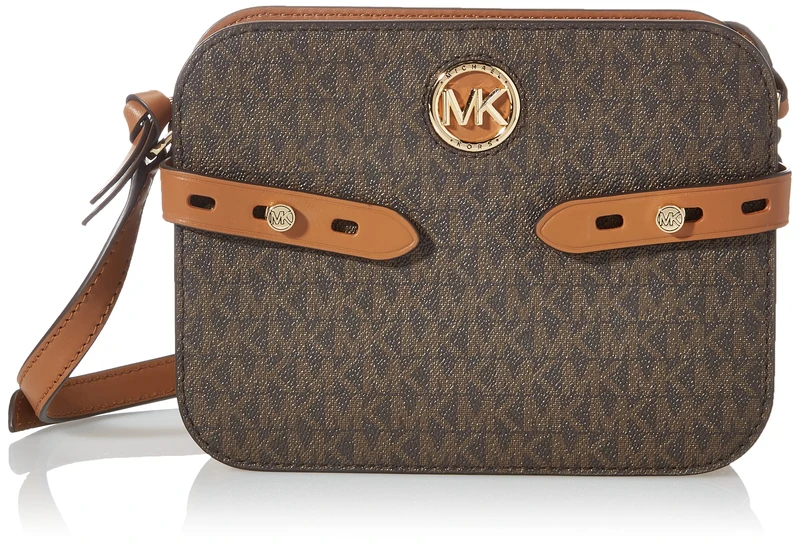 Michael Kors Women's Carmen LG CAMERA XBODY, L, Brn/Acorn, Standard