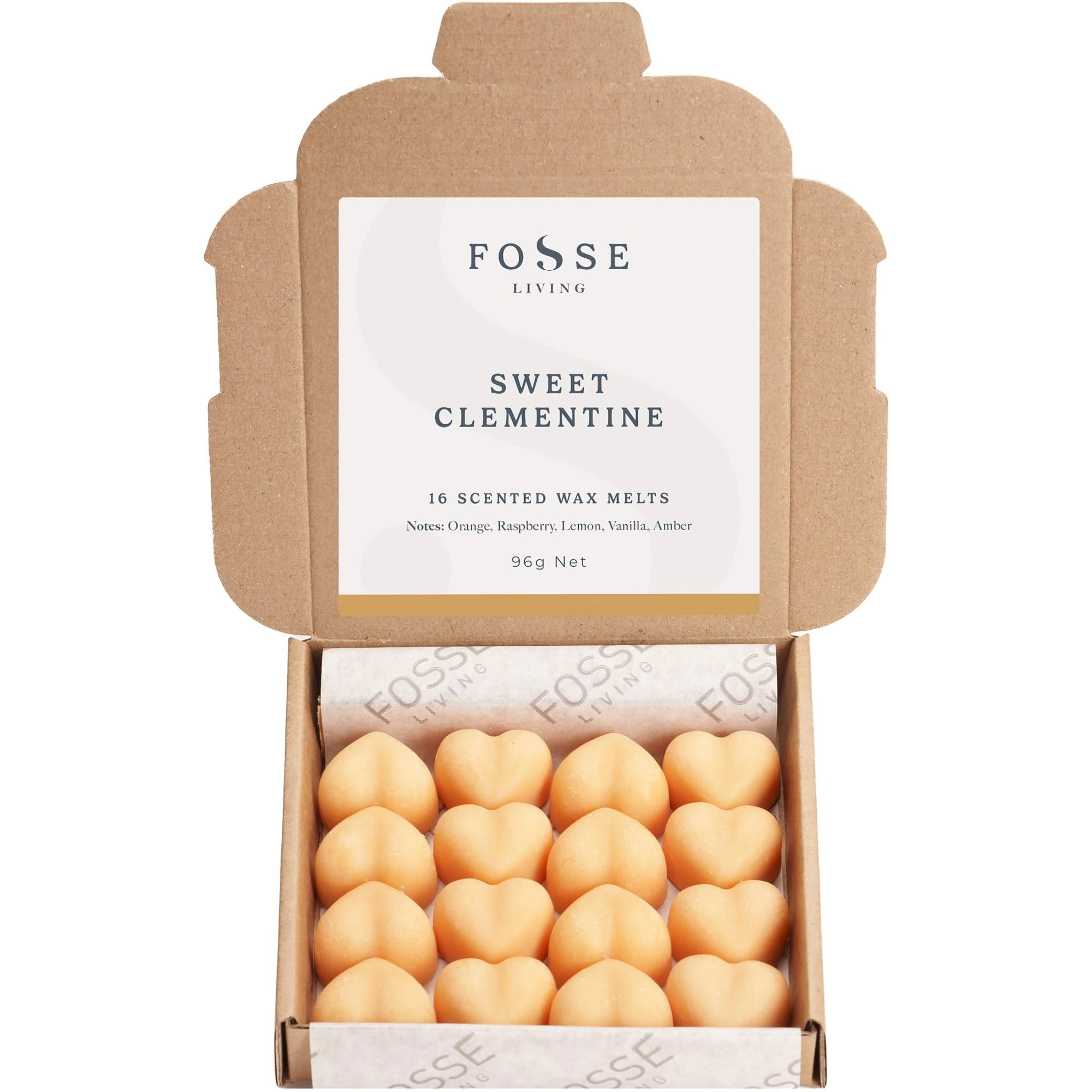 Sweet Clementine Strong Scented Wax Melts 16 Pack - The Gift for Every Occasion – Made in The UK - Orange Scent