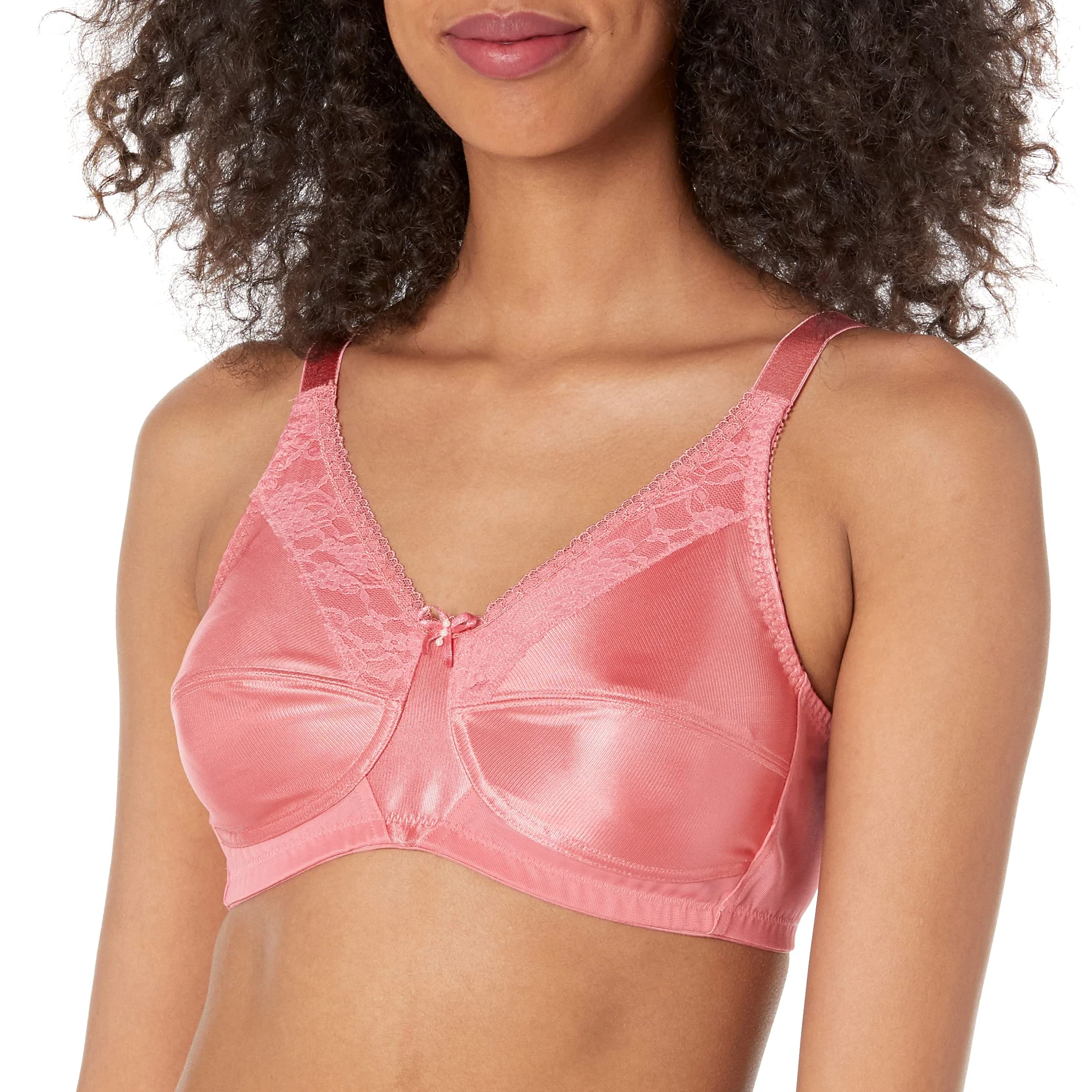 Amoena Women's Nancy Wire-Free Pocketed Mastectomy Bra, Strawberry, 42DD