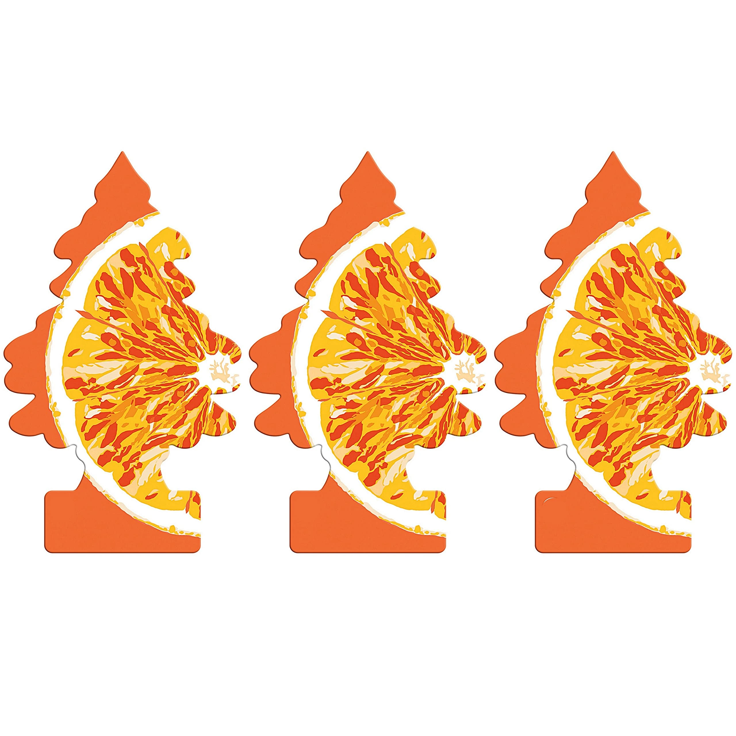 Little Trees Air Freshener Tree LTZ084 Orange Juice Fragrance For Car Home Boat Caravan - Triple Pack