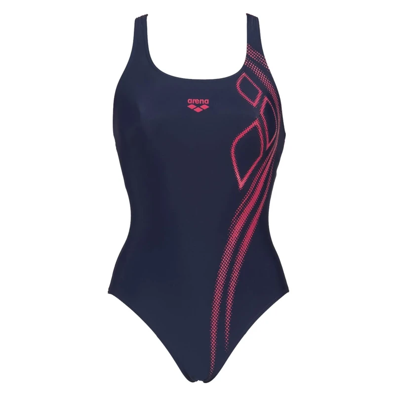 ARENA Spirit Swim Swimsuit, Women, Navy/Freak Rose, 48 - Image 1