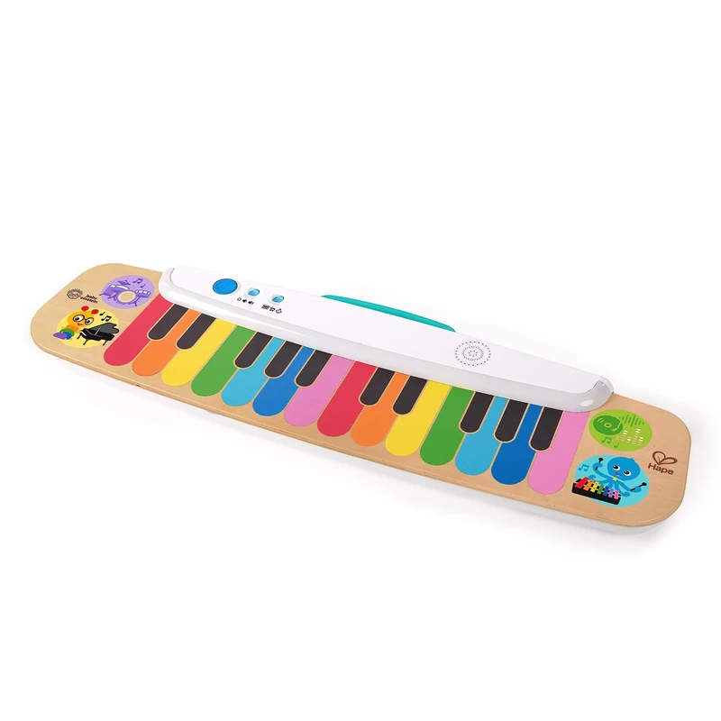 Baby Einstein, Hape, Notes and Keys Magic Touch Wooden Electronic Keyboard Toy, Musical Instruments for Toddlers, Ages 12 Months +