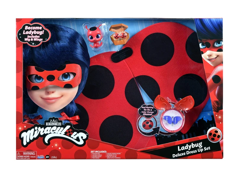 Miraculous Ladybug Hero Dress Up Deluxe Role Play Costume Set