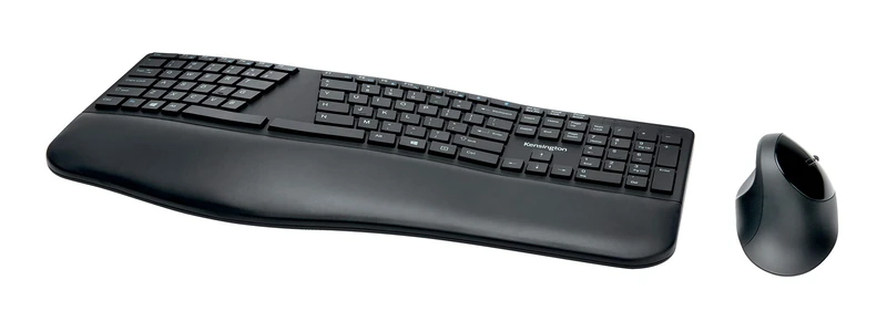 Kensington ProFit Ergo Ergonomic Wireless Keyboard & Mouse Set, Split Keyboard with Italian Layout, Ergo, Dual Functionality, 2.4GHz&Bluetooth, for Chrome OS, macOS and Windows K75406IT