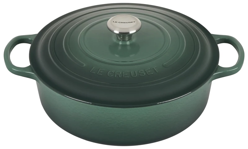 Le Creuset Enameled Cast Iron Signature Round Wide Dutch Oven, 6.75 qt., Artichaut