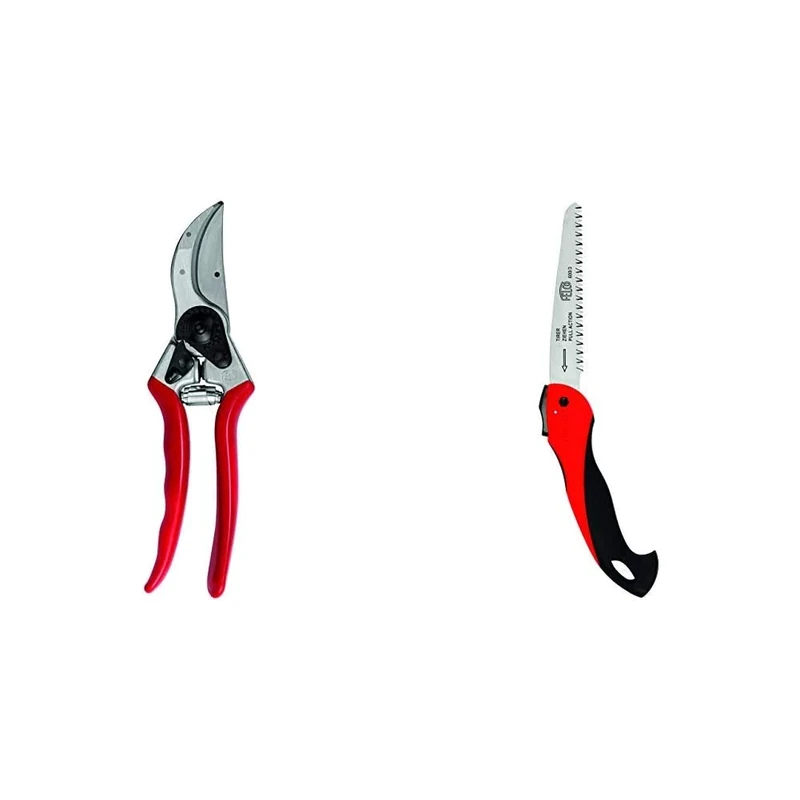 FELCO Model 2 Secateurs (Large) & F600 Folding Pull-Stroke Pruning Saw - Blade 16 cm