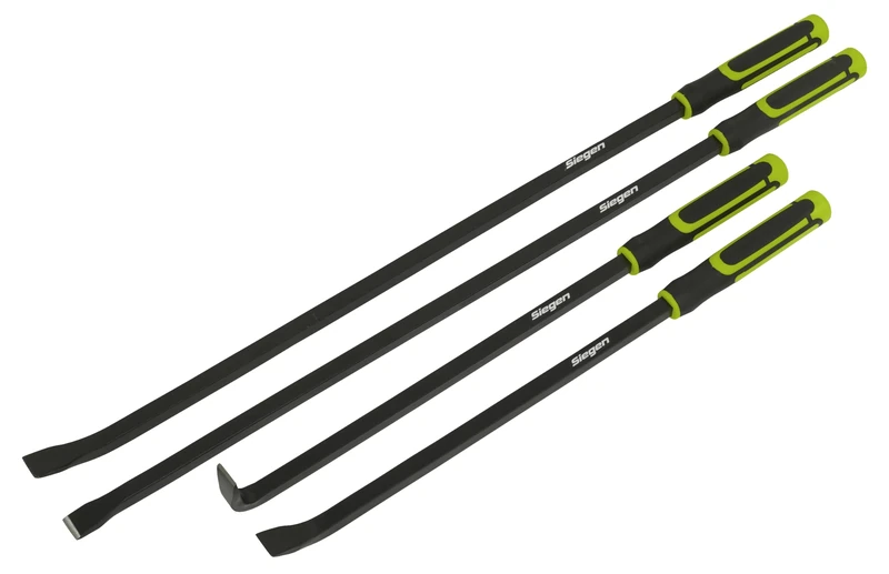 Siegen by Sealey Heavy-Duty Pry Bar Set with Hammer Cap 4pc - S01193