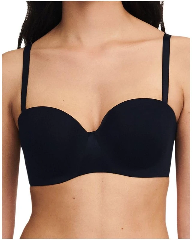 Chantelle Women's, ESSENTIALL, Bandeau T-Shirt Bra, Women's invisible lingerie, Black, 34A