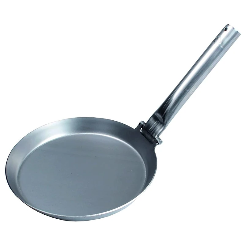 Stabilotherm JÄGARSTEKPANNA ORIGINAL Carbon Steel Frying Pan with Foldable Steel Pipe Handle, for Outdoor Indoor Cooking, Camping - Image 1
