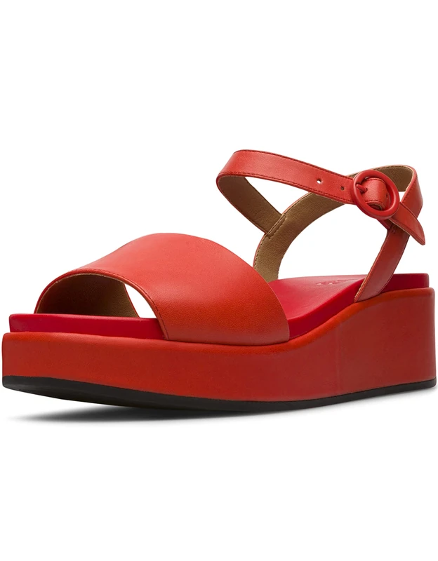 Camper Misia K200564 Women's Sandal, Red 030, 4 UK