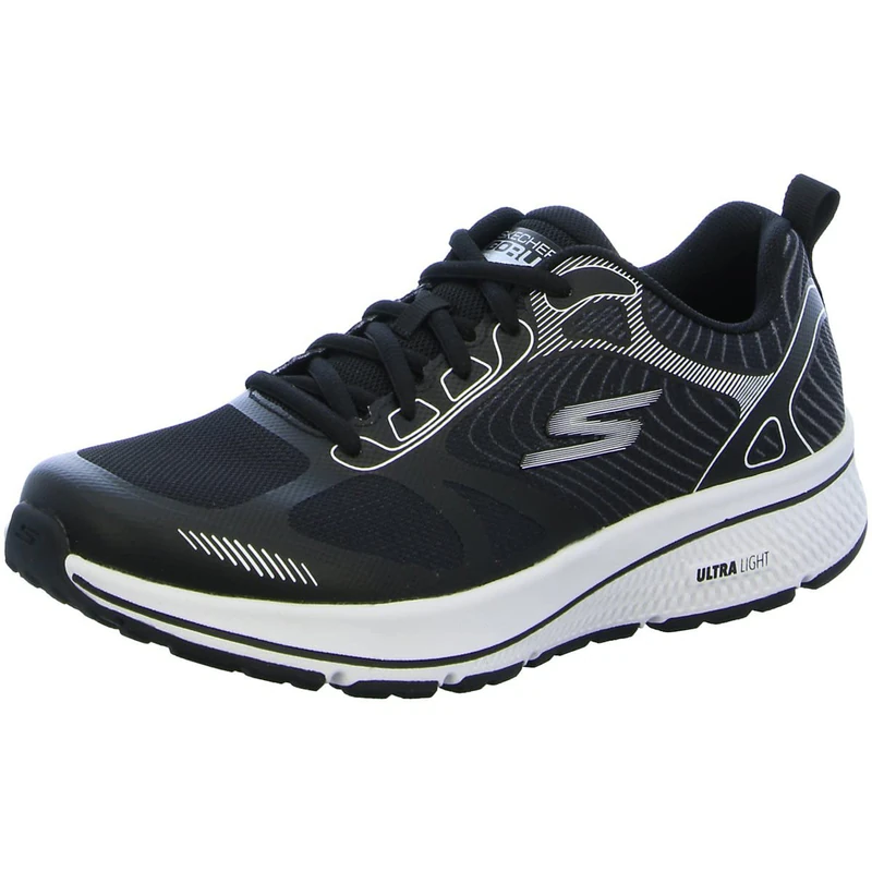 Skechers Men's GO Run CONSISTENT Shoe, (BKW Black Synthetic/Textile/White Trim), 11 UK