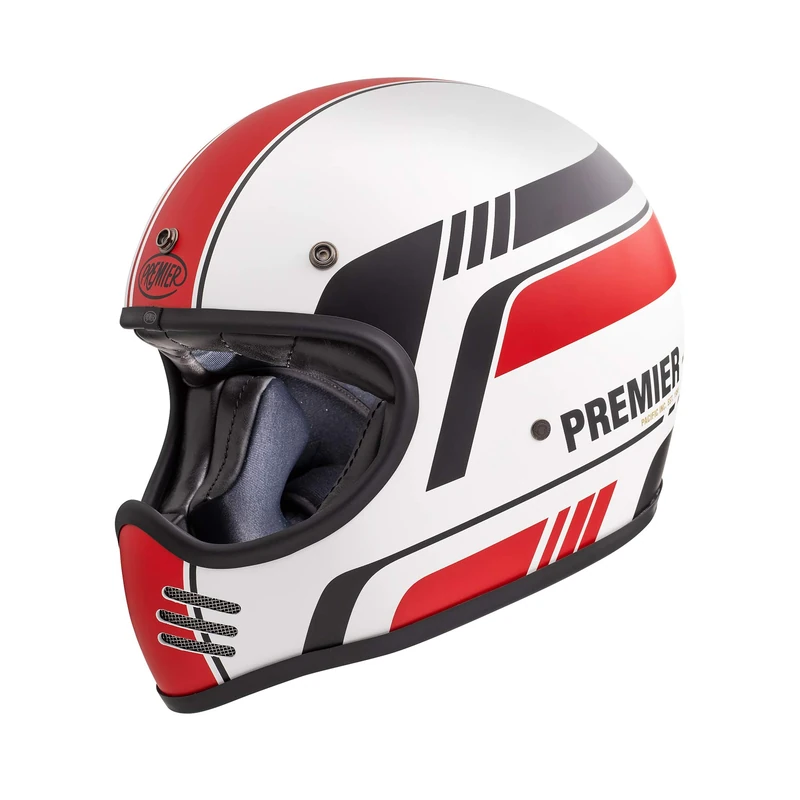 Premier HELMET MX BL 8 BM,WHITE/RED/BLACK,XS