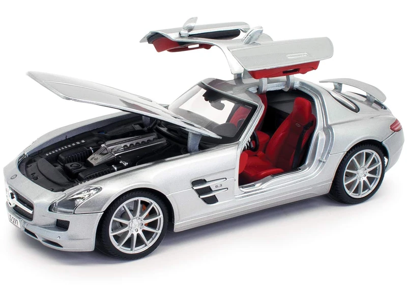 Maisto Mercedes-Benz SLS AMG Classic Super Car – 1:18 Scale – Incredibly Detailed Die-Cast Replica Collectible Model Vehicle