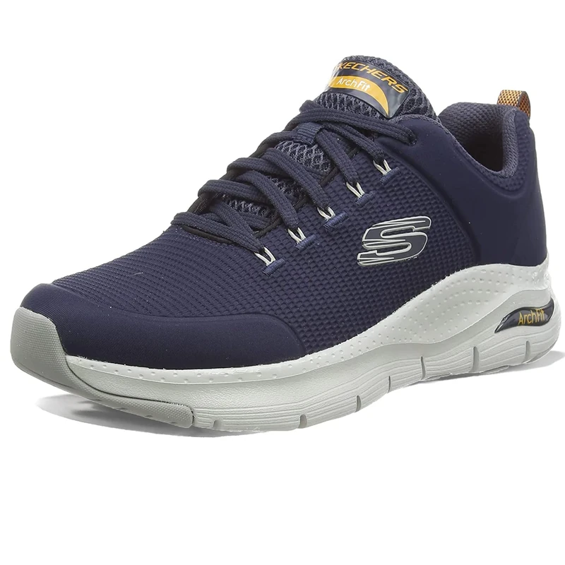 Skechers Men's Arch Fit Paradyme Sneaker, Navy Textile Trim, 9.5 UK