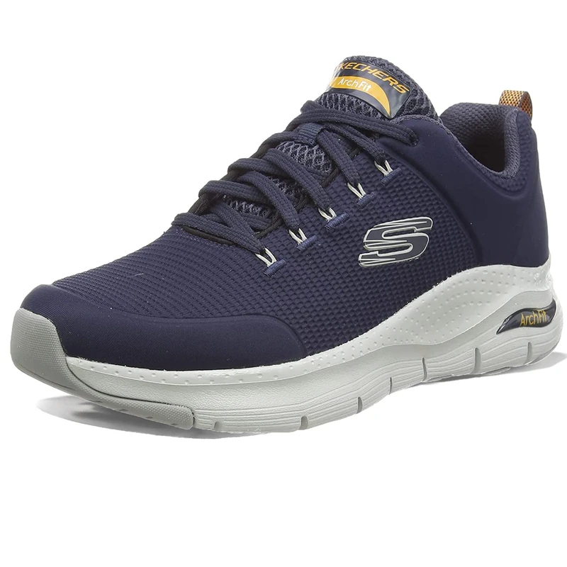 Skechers Men's Arch Fit Titan Sneaker, Navy Textile/Trim, 11 UK