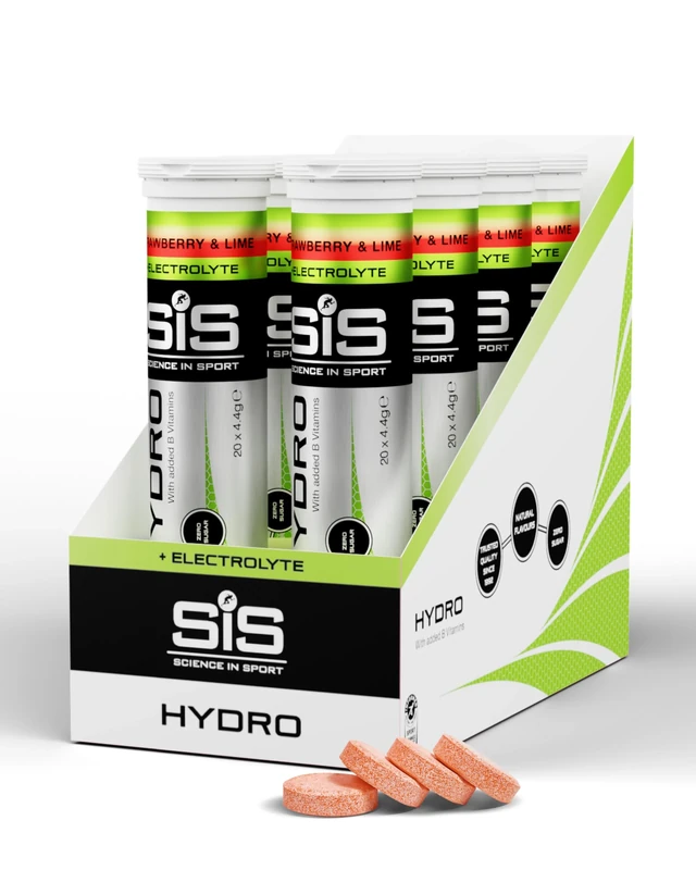 Science in Sport Hydro Electrolyte Tablets 160 pcs. Strawberry & Lime – Vegan & Gluten-Free, Ideal to Promote Hydration and Maintain Electrolytes Balance (Packaging May Vary)