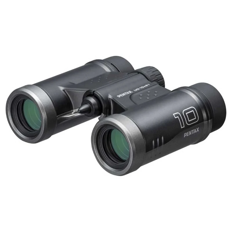PENTAX Binoculars UD 10x21- Black. 10x magnification with roof prism. Bright and clear viewing, lightweight with Multi-coating to acheive excellent image performance. For concerts, sports and safari