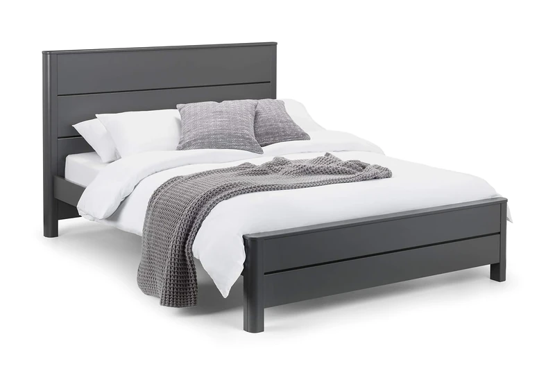 Julian Bowen Chloe Bed - Storm Grey/Black Painted Beds