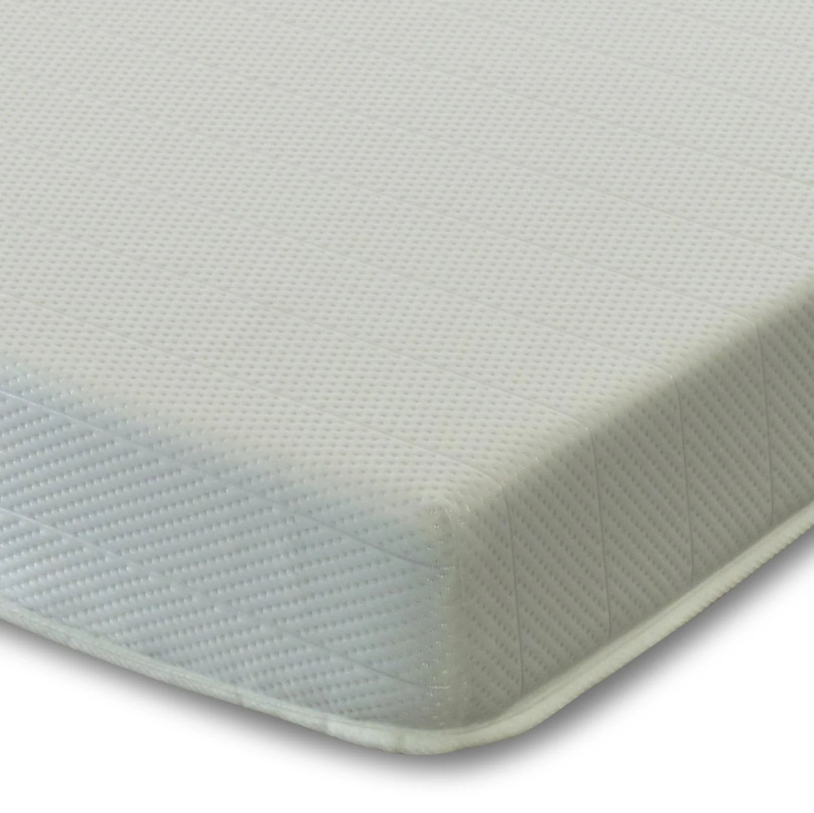 Starlight Beds 5.8” Deep Kingsize Foam Mattress with High-Density Reflex & Memory Foam. Medium-Firm, White. Kingsize Mattress - 150x200x15cm