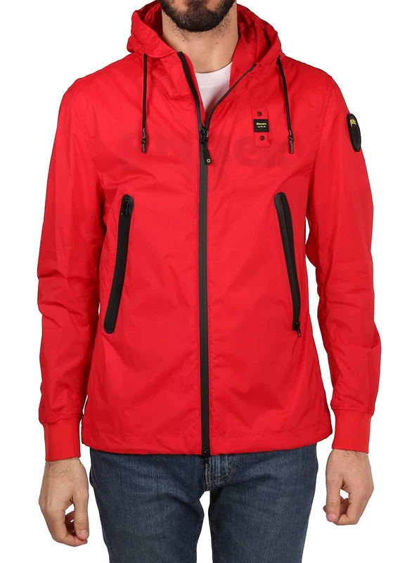 Blauer Men's GIUBBINI Corti SFODERATO Jacket, 547 Rosso Vivo, S