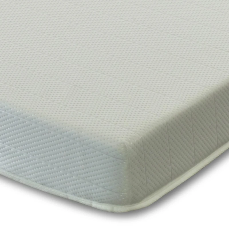 Starlight Beds 5.8” Deep 140x200 Foam Mattress with High-Density Reflex & Memory Foam. Medium-Firm, White. European Double Mattress - 140x200x15cm