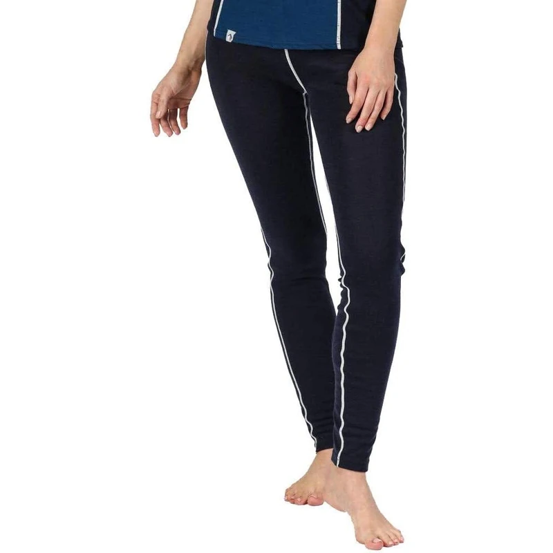 Regatta Womens Zimba Merino Wool Mix Super Soft Odour Control Performance Wicking Bottoms Base Layer - Navy, 8
