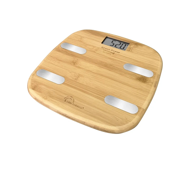 LITTLE BALANCE 8359 Fitdays Bambou USB Impedance Meter Connected Without Battery, Bamboo - Image 1